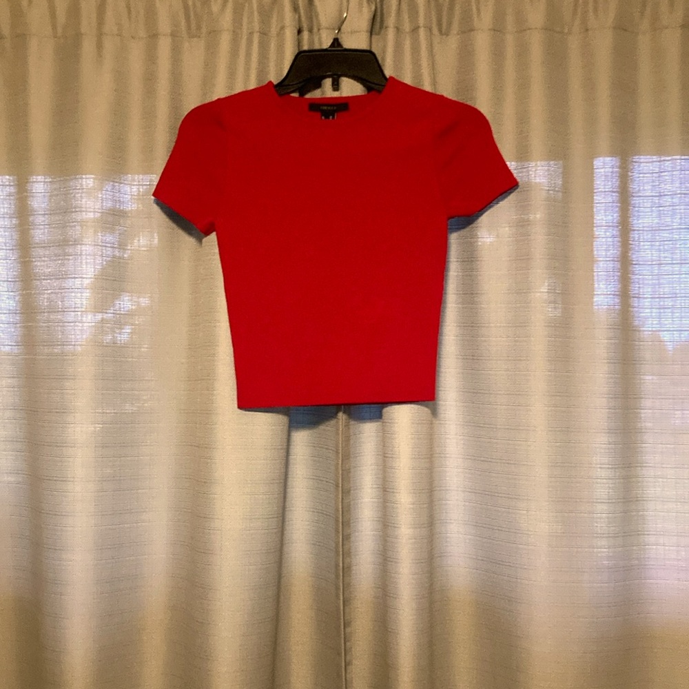 Red Forever 21 t-shirt in size Extra Small